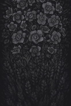 Vinylbaggrund Art Flowers køb hos Koldsø Fotografi / fotoprops.dk