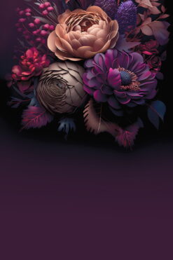 Vinylbaggrund Art Flowers køb hos Koldsø Fotografi / fotoprops.dk