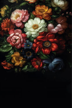 Vinylbaggrund Art Flowers køb hos Koldsø Fotografi / fotoprops.dk